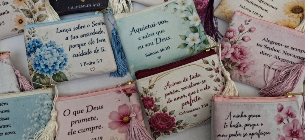 Porta-Moedas Mensagens Bíblicas