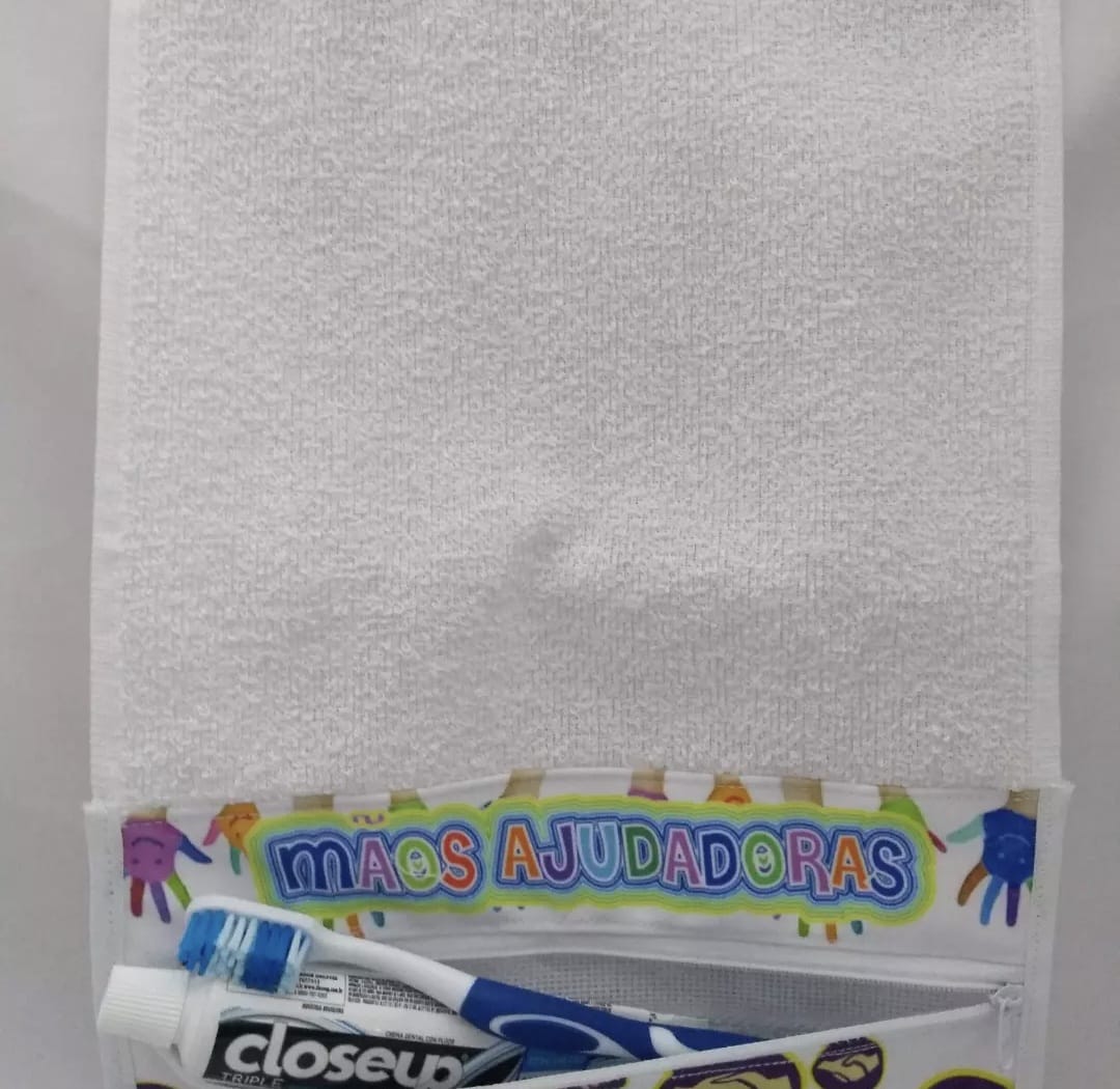 Toalhinha com Necessaire Porta-Higiene Bucal - Imagem 5